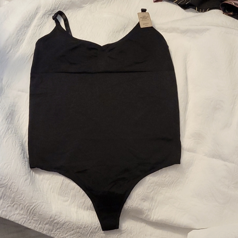 Pink from VS -  Black Seamless Shape Bodysuit